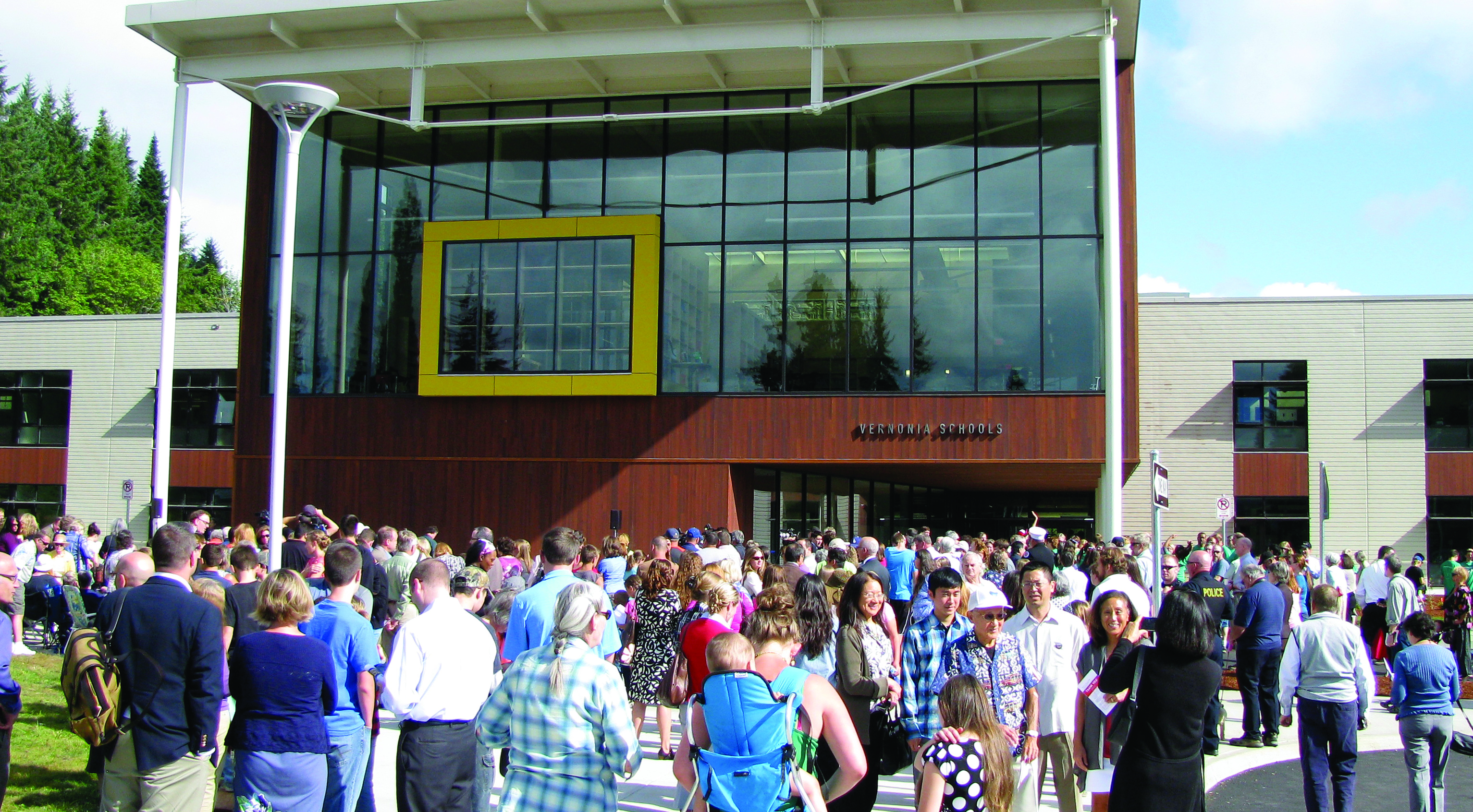 Grand opening of Vernonia Schools on August 21, 2012